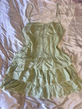 American Eagle Outfitters Light Sage Green Dress